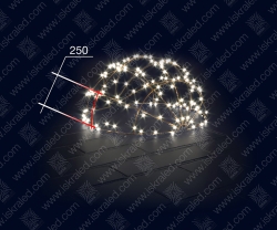 Светодиодная 3D-фигура Полусфера"-250