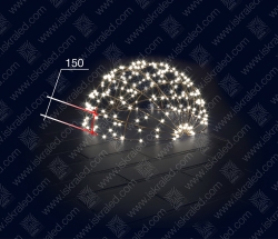 Светодиодная 3D-фигура Полусфера"-150