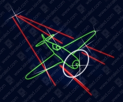 Светодиодная 2D-фигура Бомбардировщик У-2"