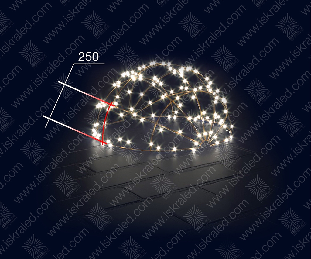 Светодиодная 3D-фигура Полусфера"-250