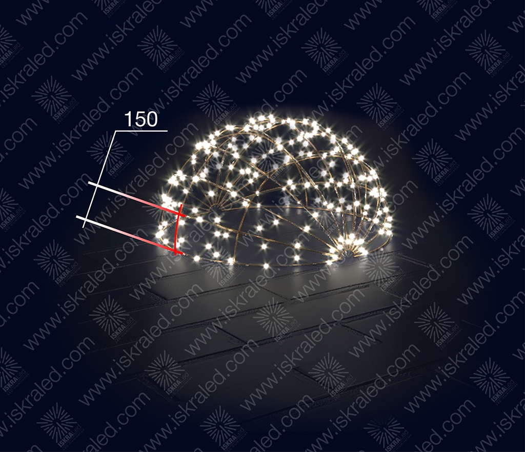 Светодиодная 3D-фигура Полусфера"-150